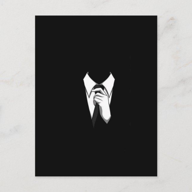 Anonymous Suit and Tie Postcard (Front)