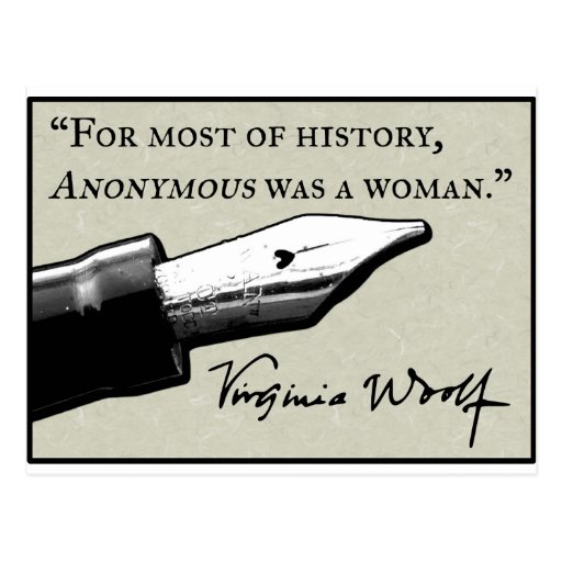 Image of Anonymous Was a Woman Postcard