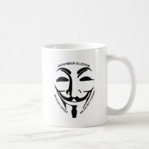 Anonymous White Coffee Mug