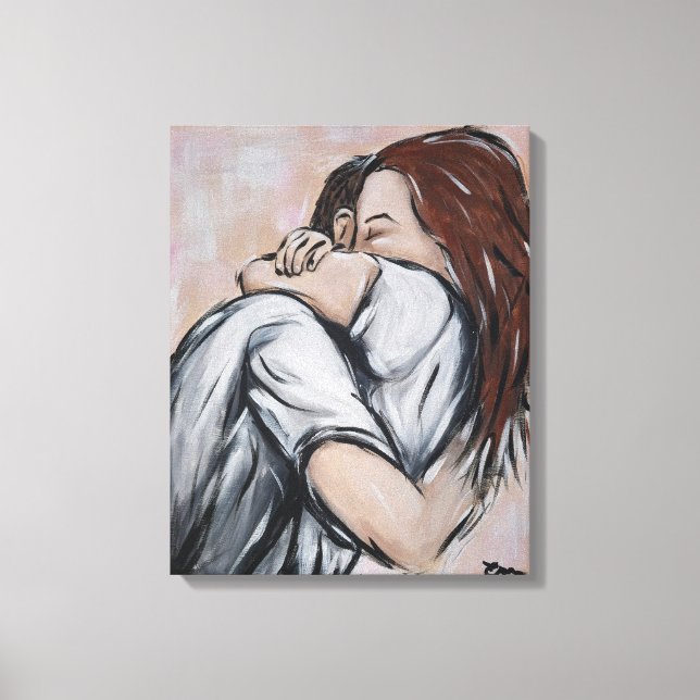 Anonymous with two 1 canvas print (Front)