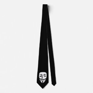 Anonymus face party tie
