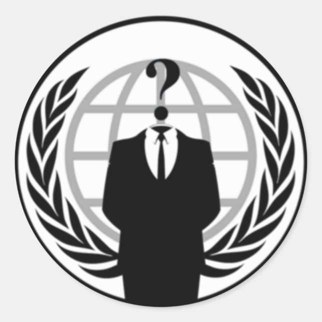Anonywear Classic Round Sticker (Front)