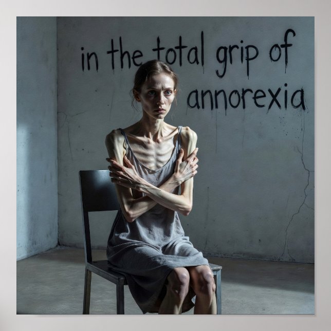 Anorexia Awareness Support Message Poster (Front)
