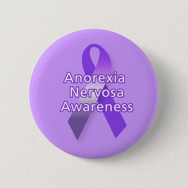 Anorexia Nervosa Awareness 6 Cm Round Badge (Front)