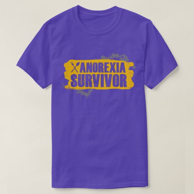 Anorexia Survivor T-Shirt (Design Front)