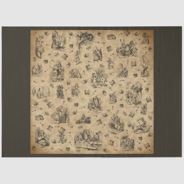 Another Alice in Wonderland Series Design 7 Tissue Paper (Front)