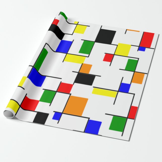 Another Bauhaus Wrapping Paper (Unrolled)