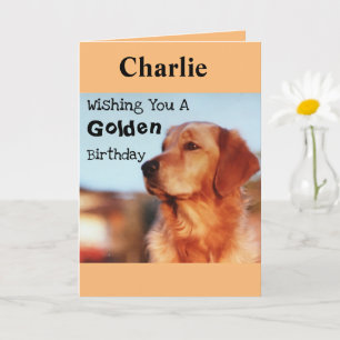 Another Birthday? Golden Years Retriever Card