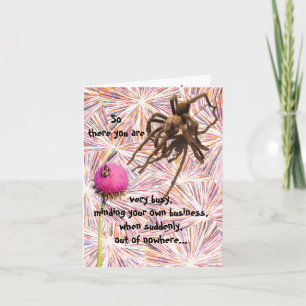 Another Birthday Grabs You Spider Card