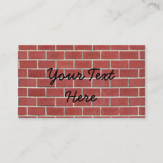 Another brick in the wall business card