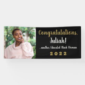 Another Educated Black Woman 2022 Graduation Photo Banner