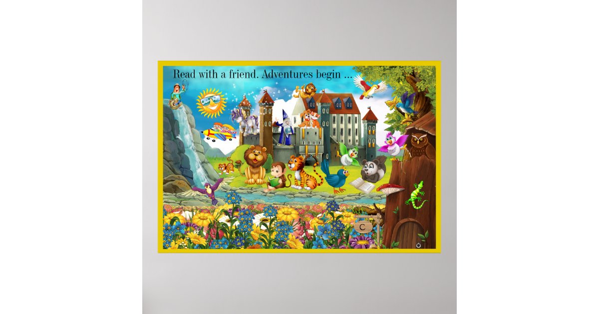 Another Great Reading - Literacy Poster | Zazzle