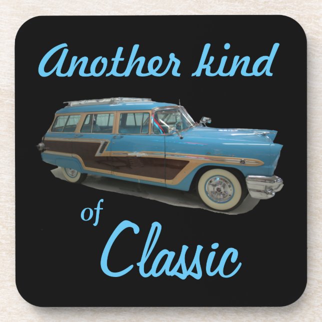Another Kind of Classic 1956 Woodie Station Wagon  Coaster (Front)