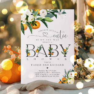 Another Little Cutie is on the Way Baby Shower Invitation