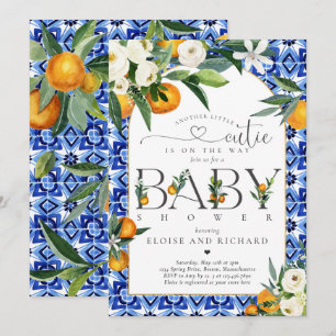 Another Little Cutie is on the Way Baby Shower Invitation