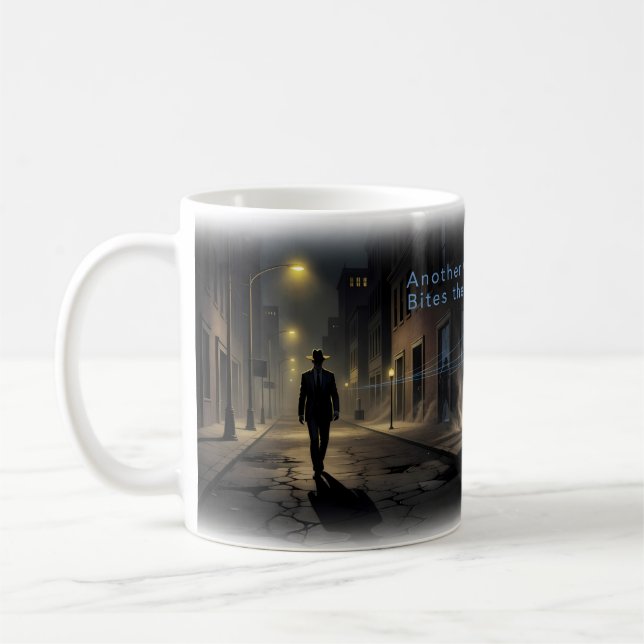 Another One Bites the Dust Noir Walk Mug (Left)