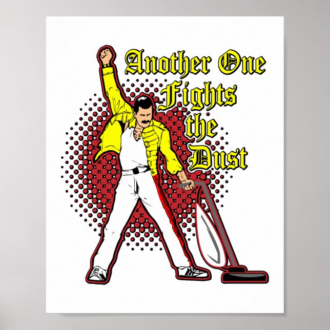 Another One Fights The Dust Pun Cleaning Poster (Front)