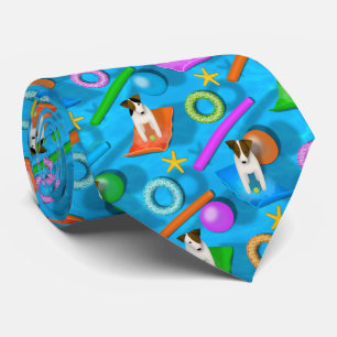 another Parson Jack Russell Terrier pool party Tie