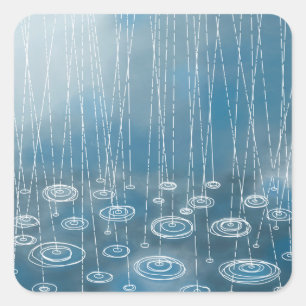 Another Rainy Day Square Sticker
