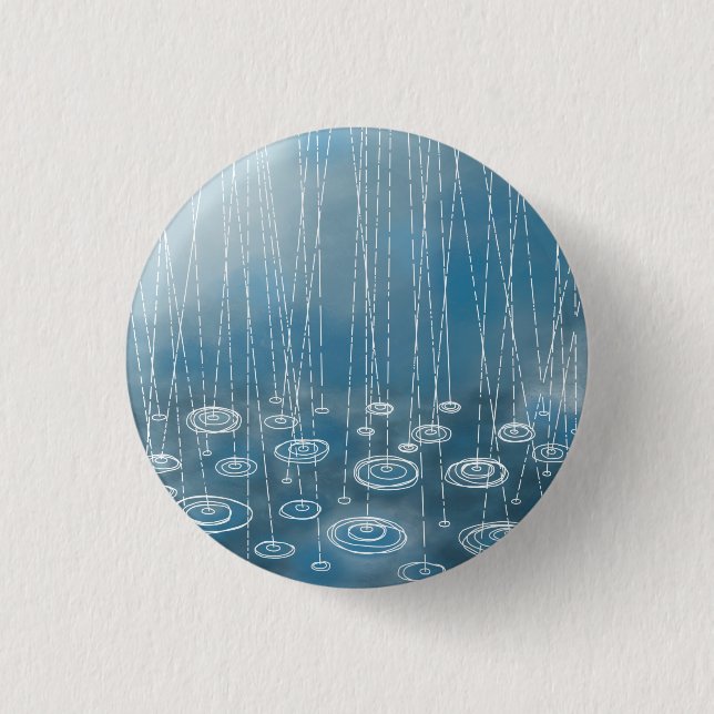 Another Rainy Day Weather Painting 3 Cm Round Badge (Front)