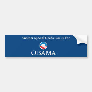 Another Special Needs Family For Obama Bumper Sticker