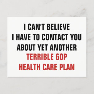 Another Terrible GOP Healthcare Plan Postcard