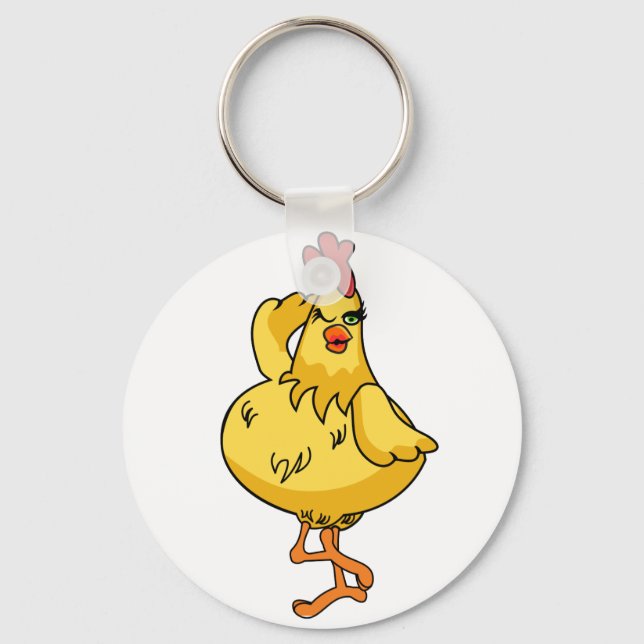 Another very silly Chicken Key Ring (Front)