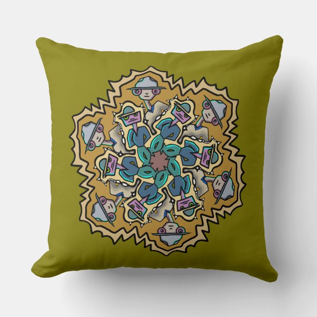 Another Weekend Doodle Cushion (Front)