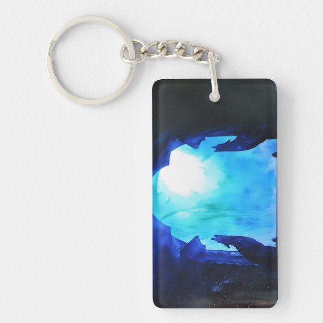 Another Wolf Statue Keychain (Front)