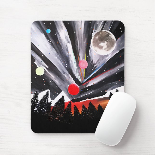 Another World Painting by Alfred Fox Mouse Mat (With Mouse)