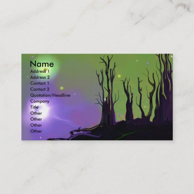 Another World's Eclipse business card (Front)