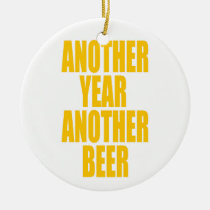 Another Year Another Beer Ceramic Tree Decoration