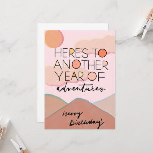 Another year of adventures invitation