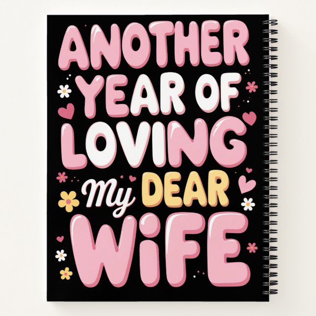 Another Year of Loving You – Romantic Notebook (Back)