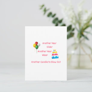 Another Year Older, Another Year Wiser on a Holiday Card