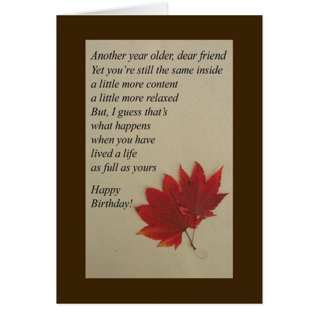 Another Year Older - Birthday Card (Front)