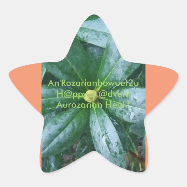 An'Rozarianbowuet2u H@ppy 2 @dvent Aurozarian Heal Star Sticker (Front)