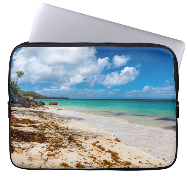 Anse Canot beach on Marie-Galante Laptop Sleeve (Front)