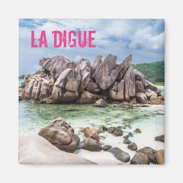 Anse Cocos Seychelles La Digue Beach gift Magnet (Front)