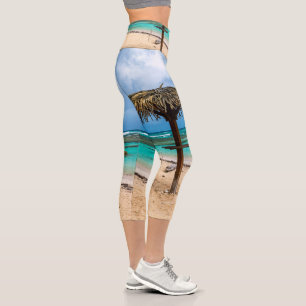 Anse des Rochers beach Capri Leggings