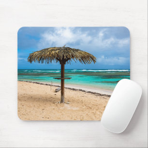 Anse des Rochers beach Mouse Mat