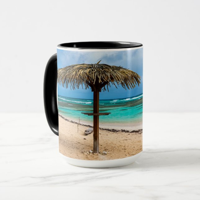 Anse des Rochers beach Mug (Front Left)