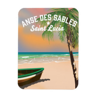 Anse Des Sables Saint Lucia Magnet