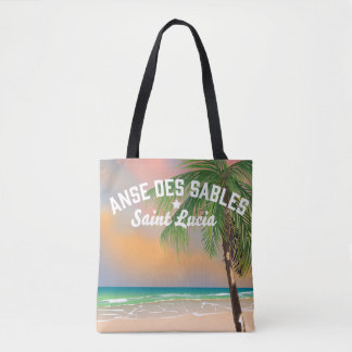 Anse Des Sables Saint Lucia Tote Bag
