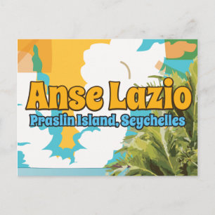 Anse Lazio Praslin Island, Seychelles Postcard