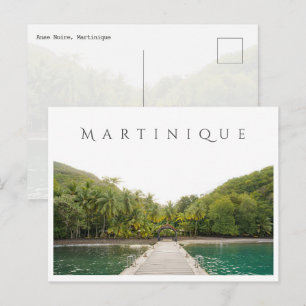 Anse Noire (Black sand beach), Martinique travel Postcard