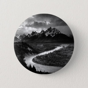 Ansel Adams The Tetons and the Snake River 1942 6 Cm Round Badge