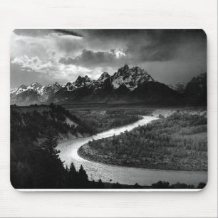 Ansel Adams The Tetons and the Snake River 1942 Mouse Mat