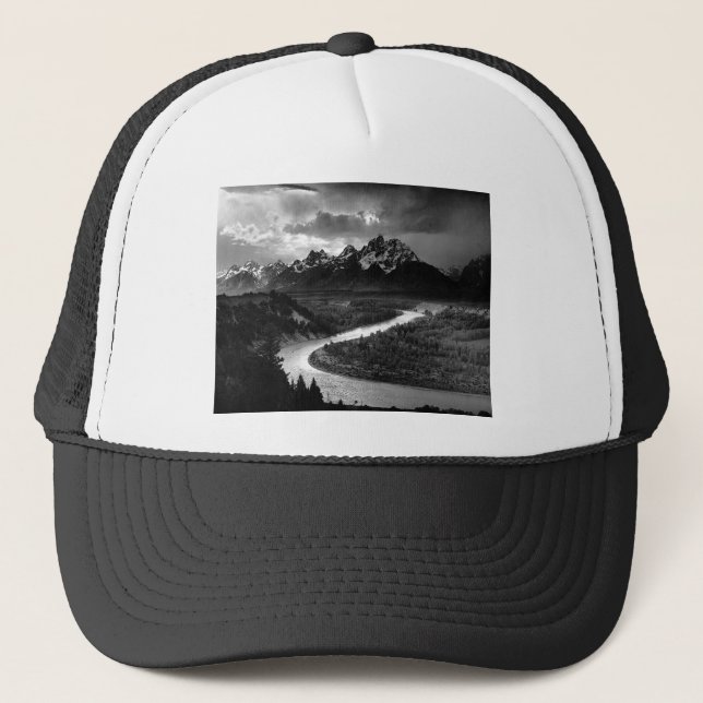 Ansel Adams The Tetons and the Snake River 1942 Trucker Hat (Front)