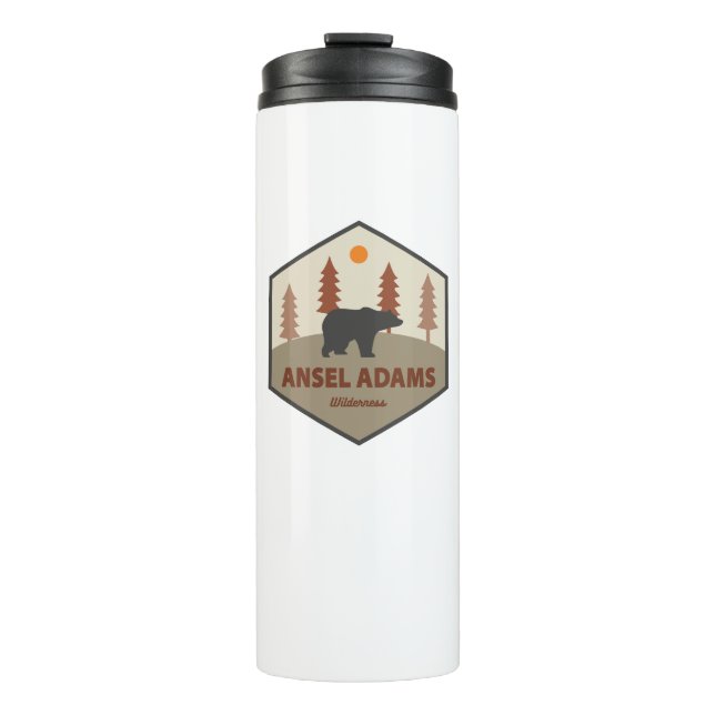 Ansel Adams Wilderness California Bear Thermal Tumbler (Front)